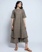 Women Solid Cotton Kurta Set