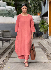 Cotton Plain Kurta Set