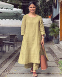 Cotton Plain Kurta Set