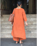 Cotton Plain Kurta Set