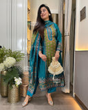 Print in print muslin set