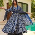 Blue Cotton Suit Set