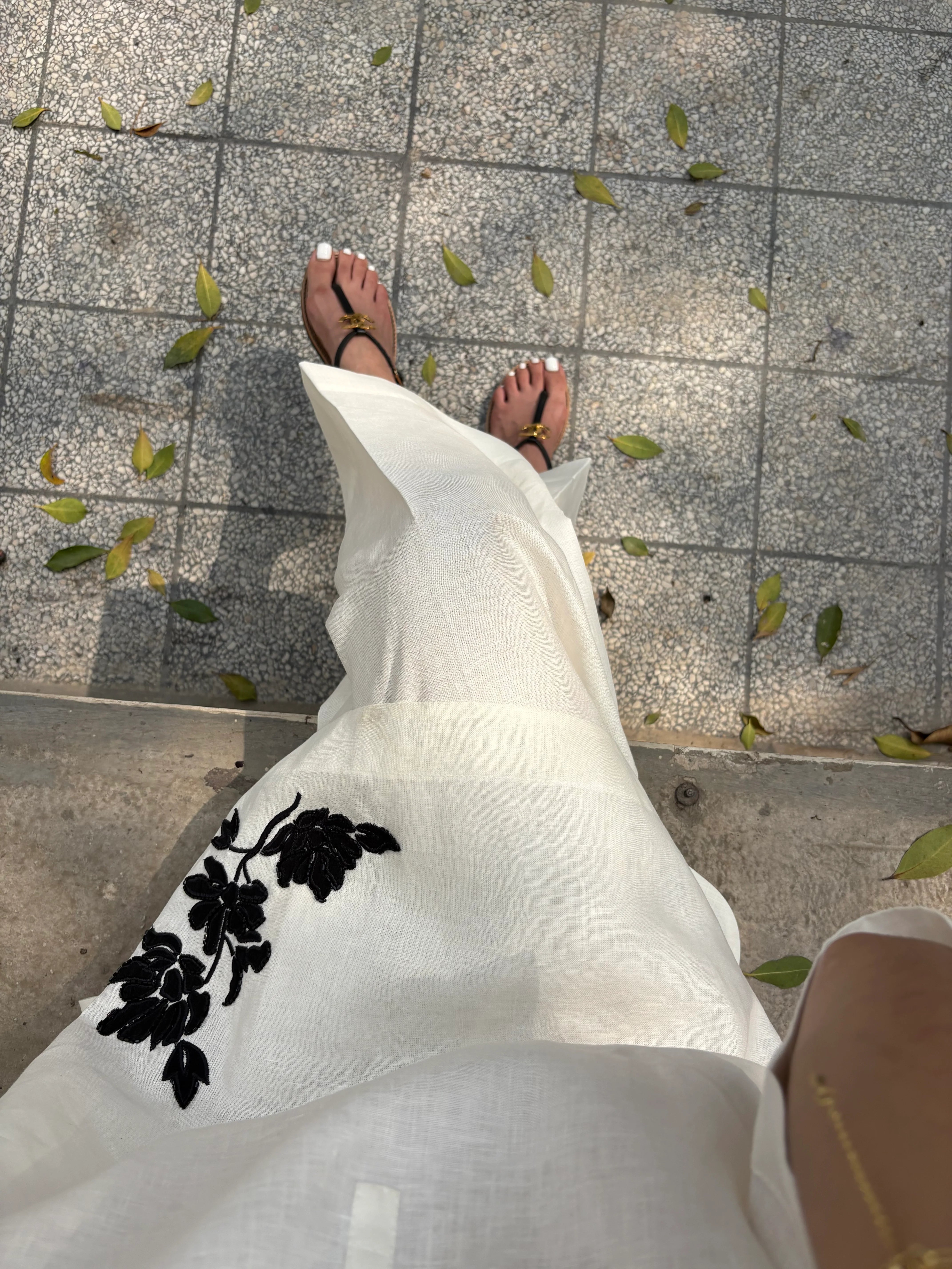 Off-White Cotton Co-Ord Set
