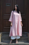 Cotton Stripe A line Kurta Set