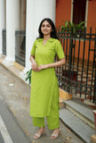 Women Cotton Printed Kurta Set