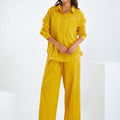 Women Pure Cotton Shirt & Trousers