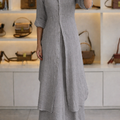 Women Casual  Long Solid Co-Ord Set