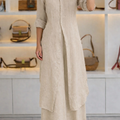 Women Casual  Long Solid Co-Ord Set