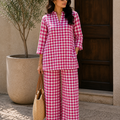 Midnight Checks Cotton Co-ord Set for Women