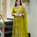 Reva Hand Embroidered Anarkali Set