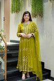 Reva Hand Embroidered Anarkali Set