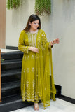 Reva Hand Embroidered Anarkali Set
