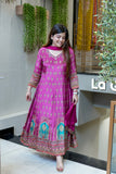 Women Printed And Hand Embroidered Work Suit Set