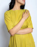 Women Solid Cotton Kurta Set