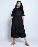 Women Solid Cotton Kurta Set