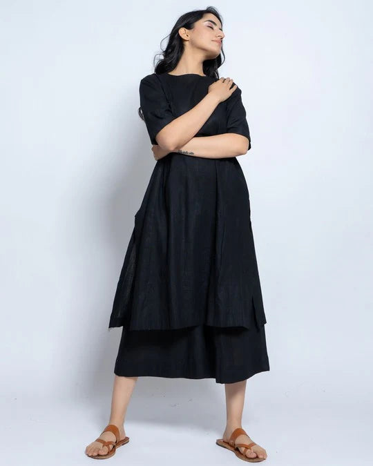 Women Solid Cotton Kurta Set