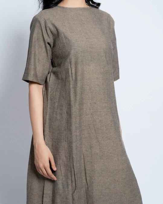Women Solid Cotton Kurta Set