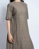 Women Solid Cotton Kurta Set