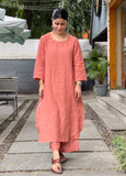 Cotton Plain Kurta Set