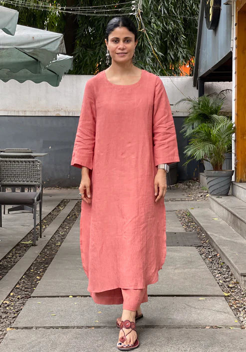 Cotton Plain Kurta Set