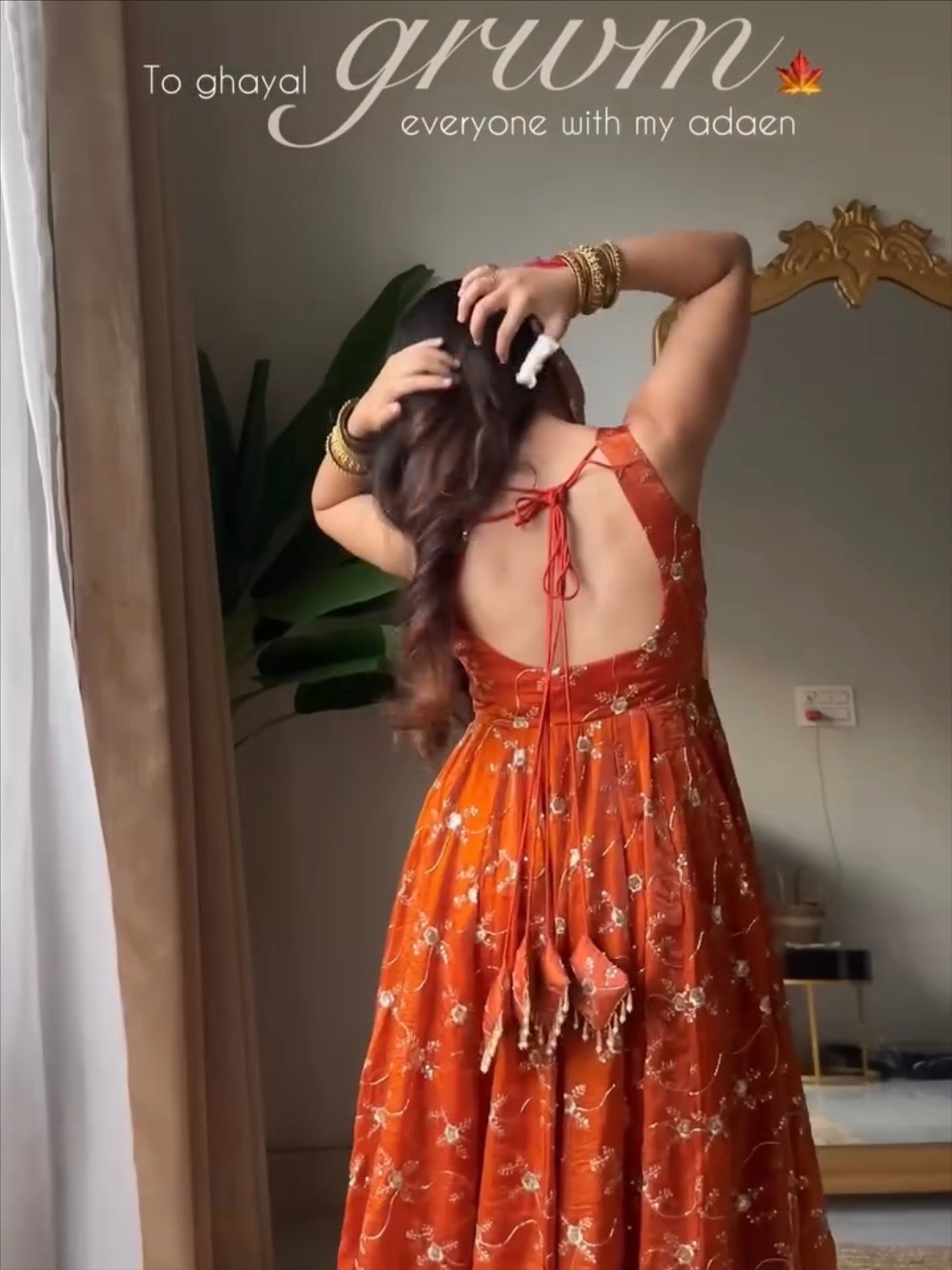 Masoom Minawala Luxe Edition Heavy Fendy Silk Designer Anarkali with Thread and Sequin Work