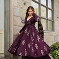 Purple Cotton Suit Set