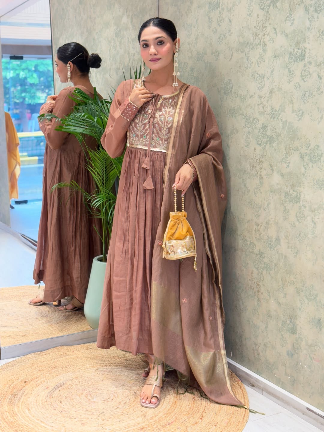 WEDDING SPECIAL PURE MUL CHANDERI SUIT SET