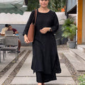 Cotton Plain Kurta Set