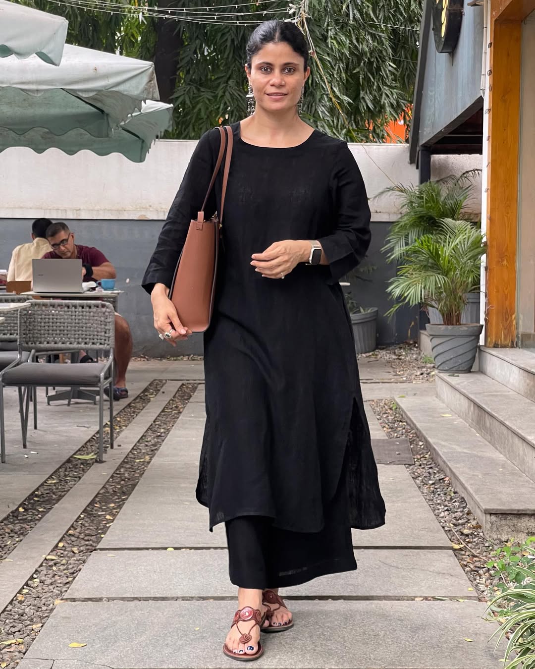 Cotton Plain Kurta Set