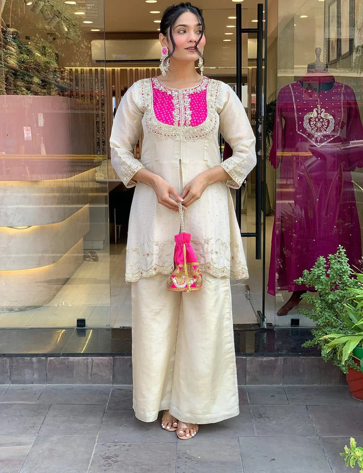 Festival Wear Embroidered Co-Ord Set