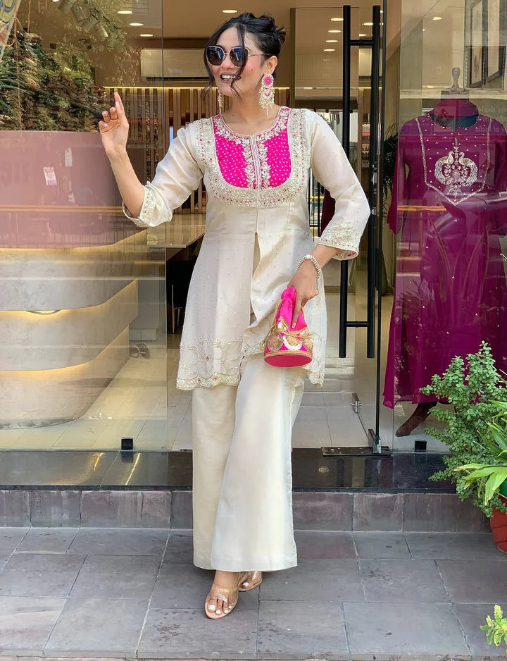 Festival Wear Embroidered Co-Ord Set