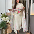 WOMEN EMBROIDERED WORK SUIT SET