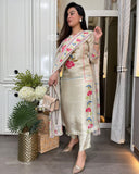 WOMEN EMBROIDERED WORK SUIT SET