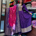 Purple Flared Suit Set