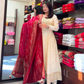 White Flared Suit Set