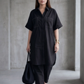 Women Cotton Thread Style Two-piece Suit