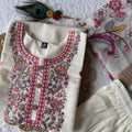 New Beautiful Hand Work Designers Kurta Pent Dupatta Set