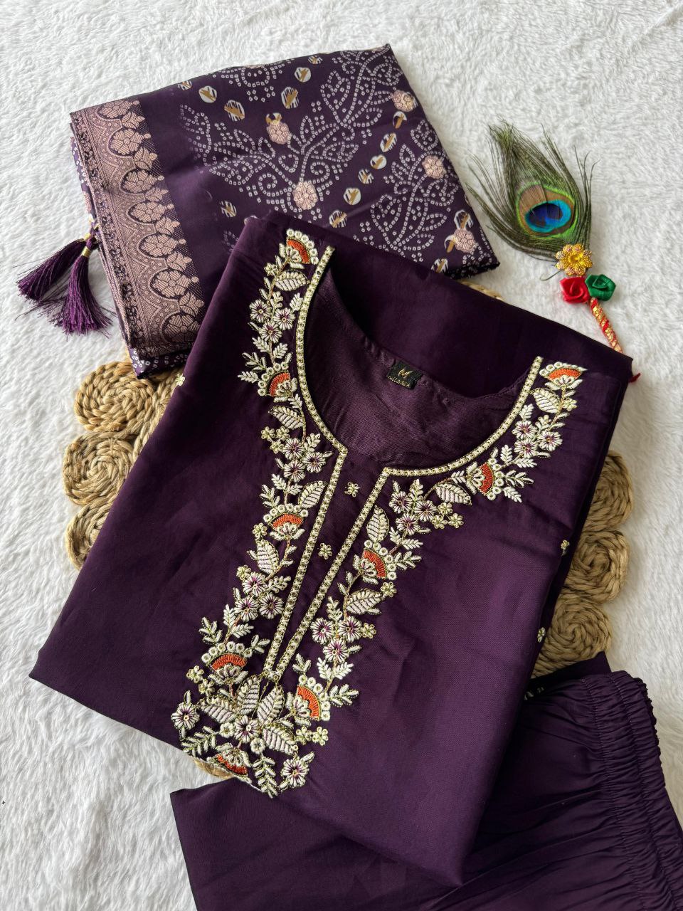 New Designers Kurta Pent Dupatta Set