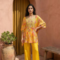 Designer Heavy Crepe kaftan Palazzo Set