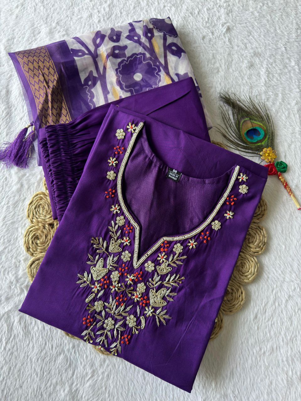 New Designers Kurta Pent Dupatta Set